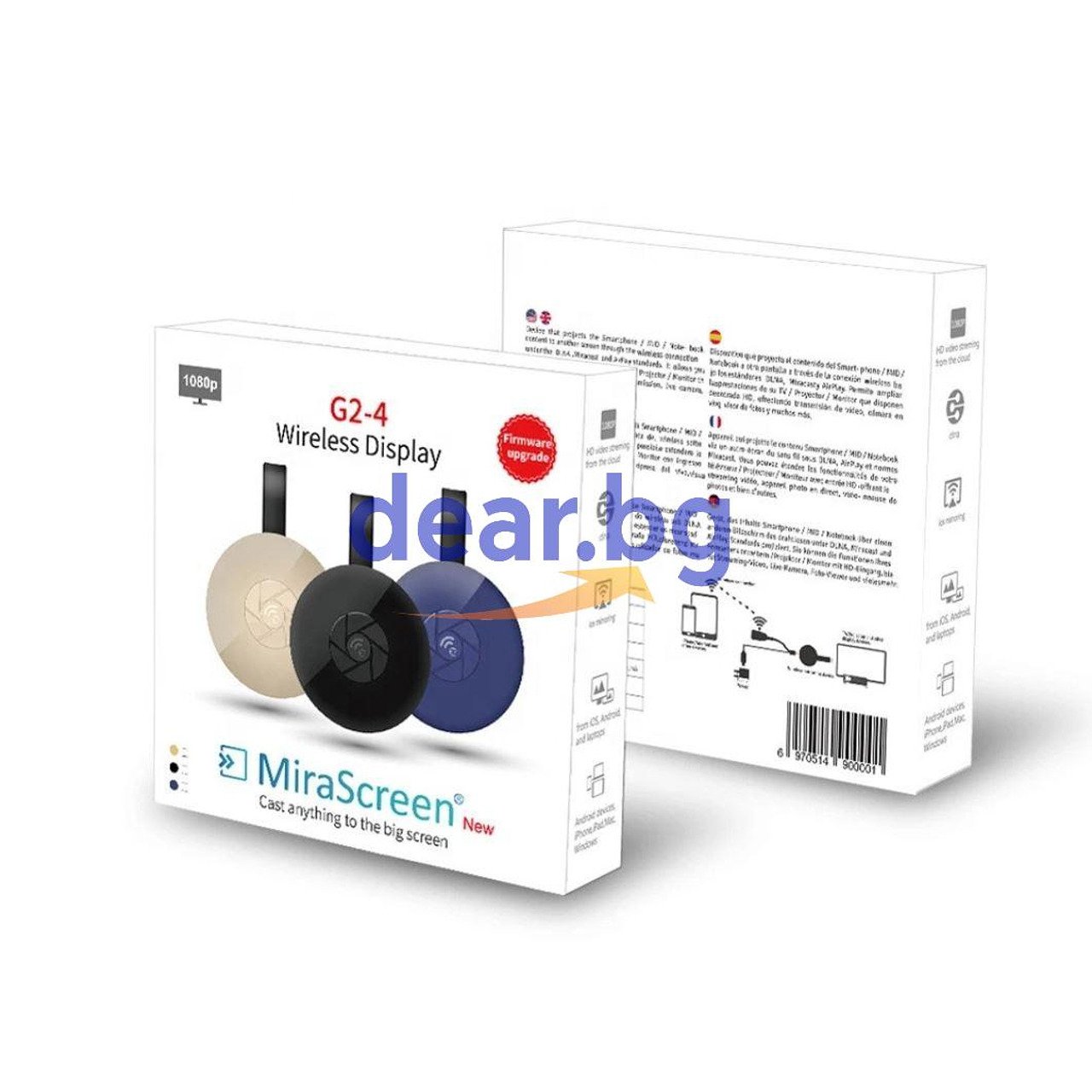 Безжичен адаптер MiraScreen Wi-Fi Dongle